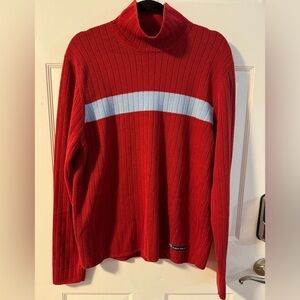Vintage Abercrombie & Fitch Mens Mock Neck Long Sleeve Knit Pullover Sweater Y2K